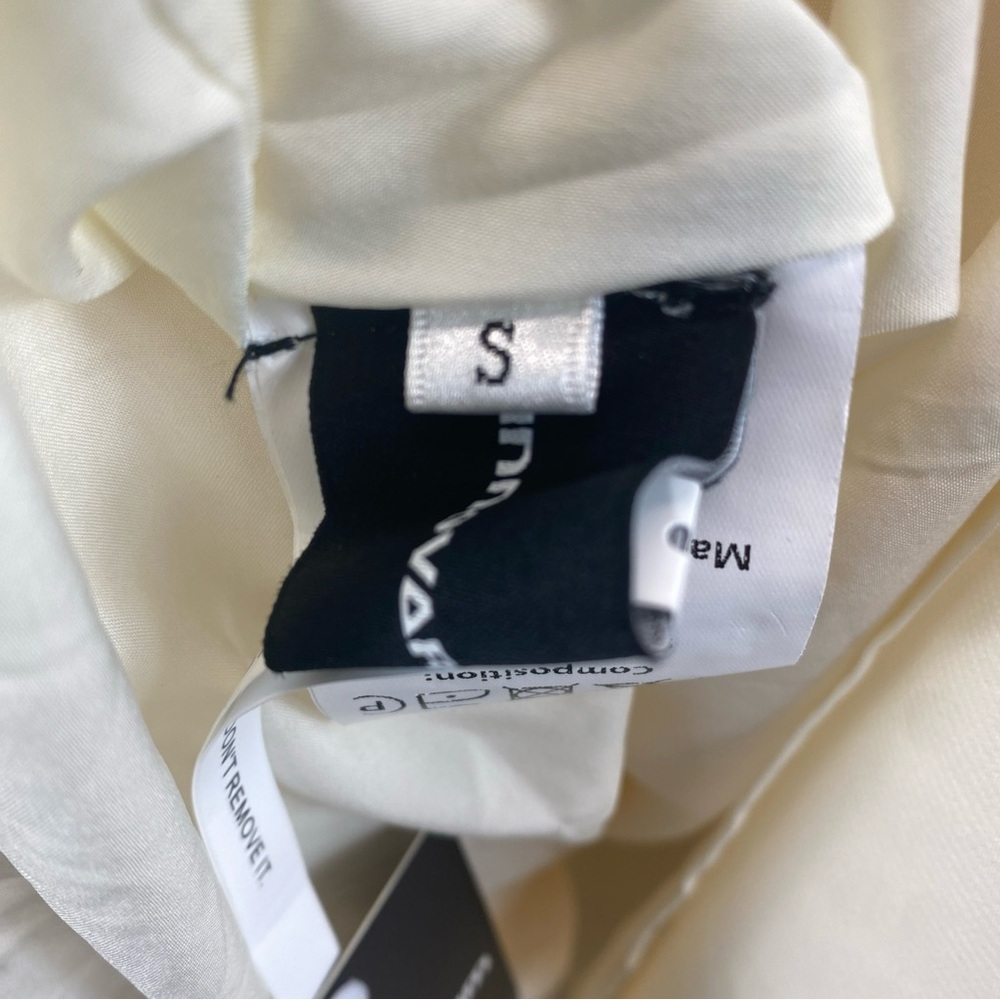 Innovare Cream Midi Dress Size S NWT Marilyn Monroe Vibes Retro Formal Evening - Picture 7 of 13